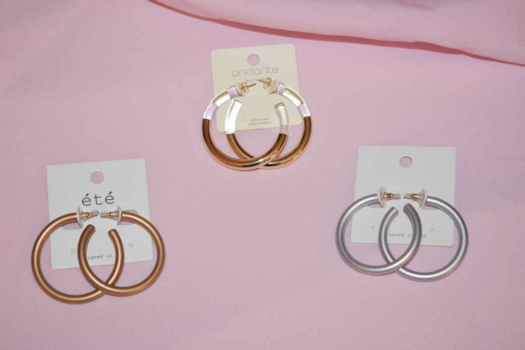 Metallic Coated Hoops