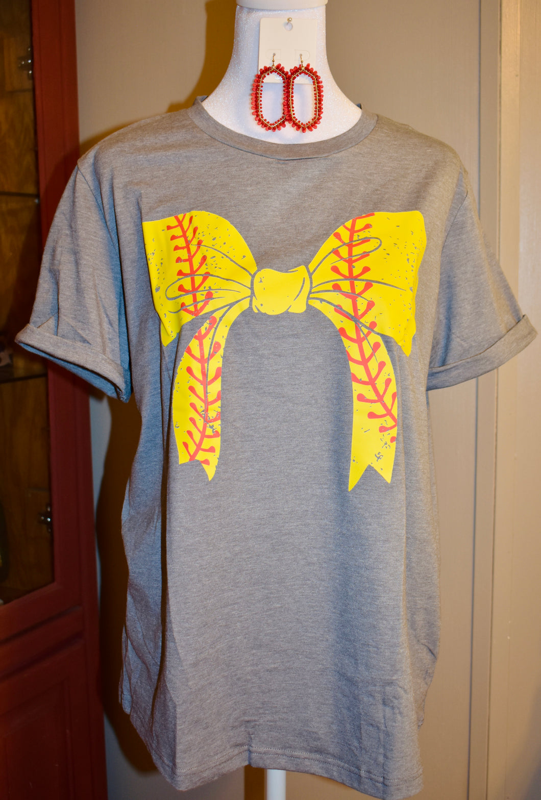 Softball Bow Tee