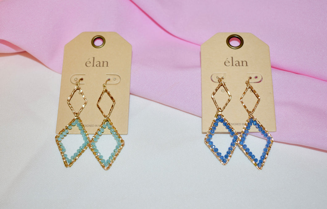 Double Diamond Earrings
