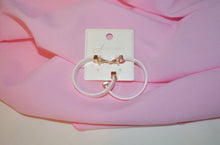 Load image into Gallery viewer, Gold Accent Hoop Earrings
